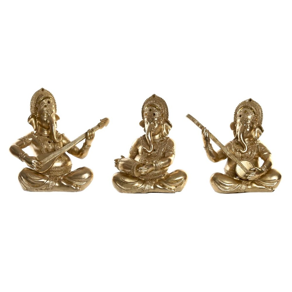Figură Decorativă DKD Home Decor Rășină Indian (31 x 15,5 x 30 cm) (3 Unități)