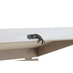 Cutie Decorativă DKD Home Decor Alb Negru Auriu* Lemn MDF Modern Vază (2 Unități)