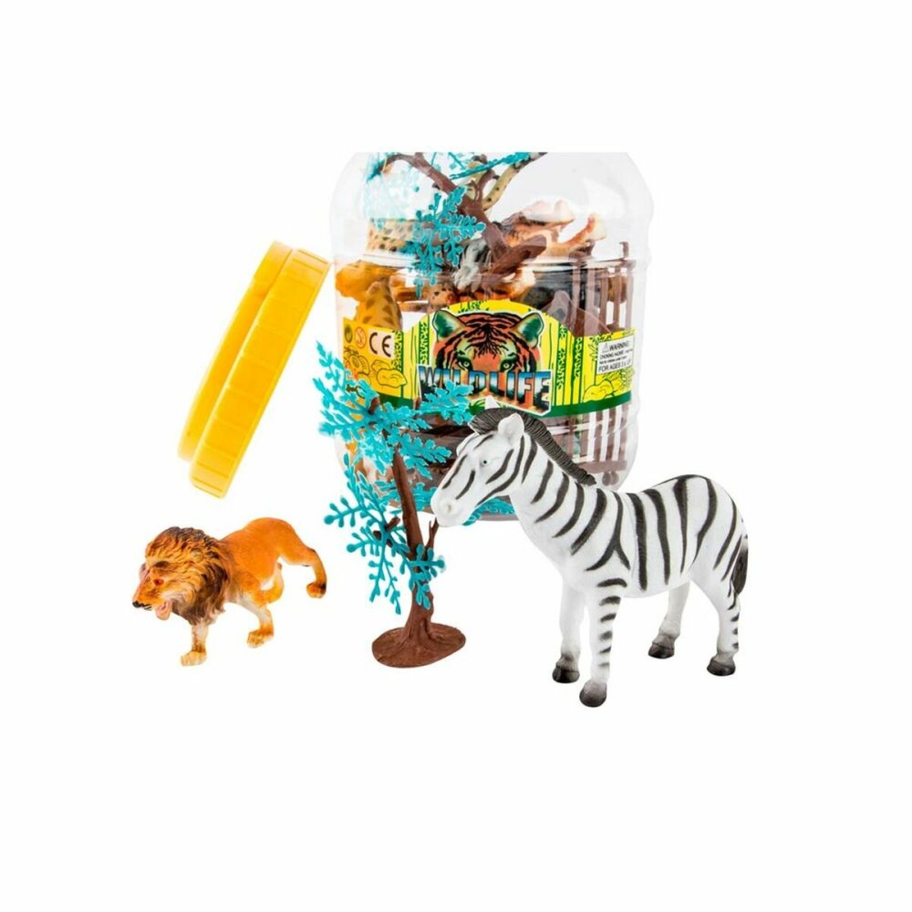 Figurine de animale DKD Home Decor PVC Aluminiu (2 Unități)