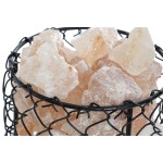 Decorare ușoară DKD Home Decor Sare Negru Portocaliu 15 W 17 x 17 x 17 cm