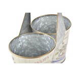 Ghiveci DKD Home Decor Roz Metal Shabby Chic 24 x 12 x 23 cm