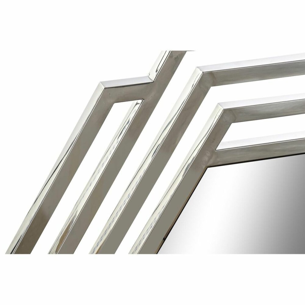 Oglindă de perete DKD Home Decor Geam Argintiu Oțel inoxidabil Shabby Chic (71 x 2 x 81 cm)