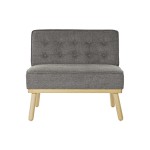 Fotoliu DKD Home Decor 80 x 66 x 72 cm Brad Lemn Maro Gri închis