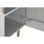 Dulap DKD Home Decor Alb Auriu* Fier Lemn de mango 85 x 45 x 110 cm BAR