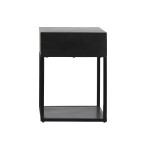Noptieră DKD Home Decor Auriu* 35 x 40 x 55 cm Negru Metal Lemn