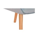 Fotoliu DKD Home Decor Albastru celest Natural Poliester Lemn 67 x 75 x 96 cm