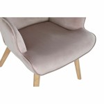 Fotoliu DKD Home Decor Roz Poliester Lemn 67 x 69 x 96 cm 75 x 69 x 96 cm
