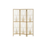 Paravan pliant DKD Home Decor 136 x 2,5 x 180 cm Metal Bambus 30 x 40 cm