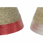 Covoraș pentru bradul de crăciun DKD Home Decor Iarbă de mare (45 x 45 x 24 cm) (3 Unități)