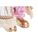 Figură Decorativă DKD Home Decor Moș Crăciun Crăciun Gri Roz PVC Lemn 32 x 20 x 60 cm