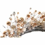 Coroană de Crăciun DKD Home Decor Metal Poliester (40 x 10 x 40 cm) (2 Unități)