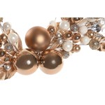 Coroană de Crăciun DKD Home Decor Metal Poliester (55 x 5 x 40 cm) (2 Unități)