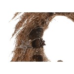 Coroană de Crăciun DKD Home Decor Floare (2 Unități) (60 x 5 x 60 cm)