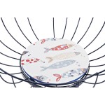 Fructieră DKD Home Decor Multicolor Metal Lemn MDF 28 x 28 x 10 cm (2 Unități)