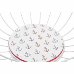 Fructieră DKD Home Decor Multicolor Metal Lemn MDF 28 x 28 x 10 cm (2 Unități)