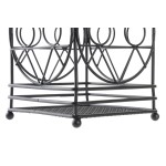 Curgător pentru tacâmuri DKD Home Decor Negru Metal Geometric 12 x 12 x 20 cm