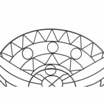 Fructieră DKD Home Decor Negru Metal Aluminiu Geometric 28 x 28 x 10 cm