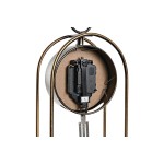 Stolní hodiny DKD Home Decor Geam Negru Auriu* Fier (17 x 12 x 46,5 cm) (2 Unități)