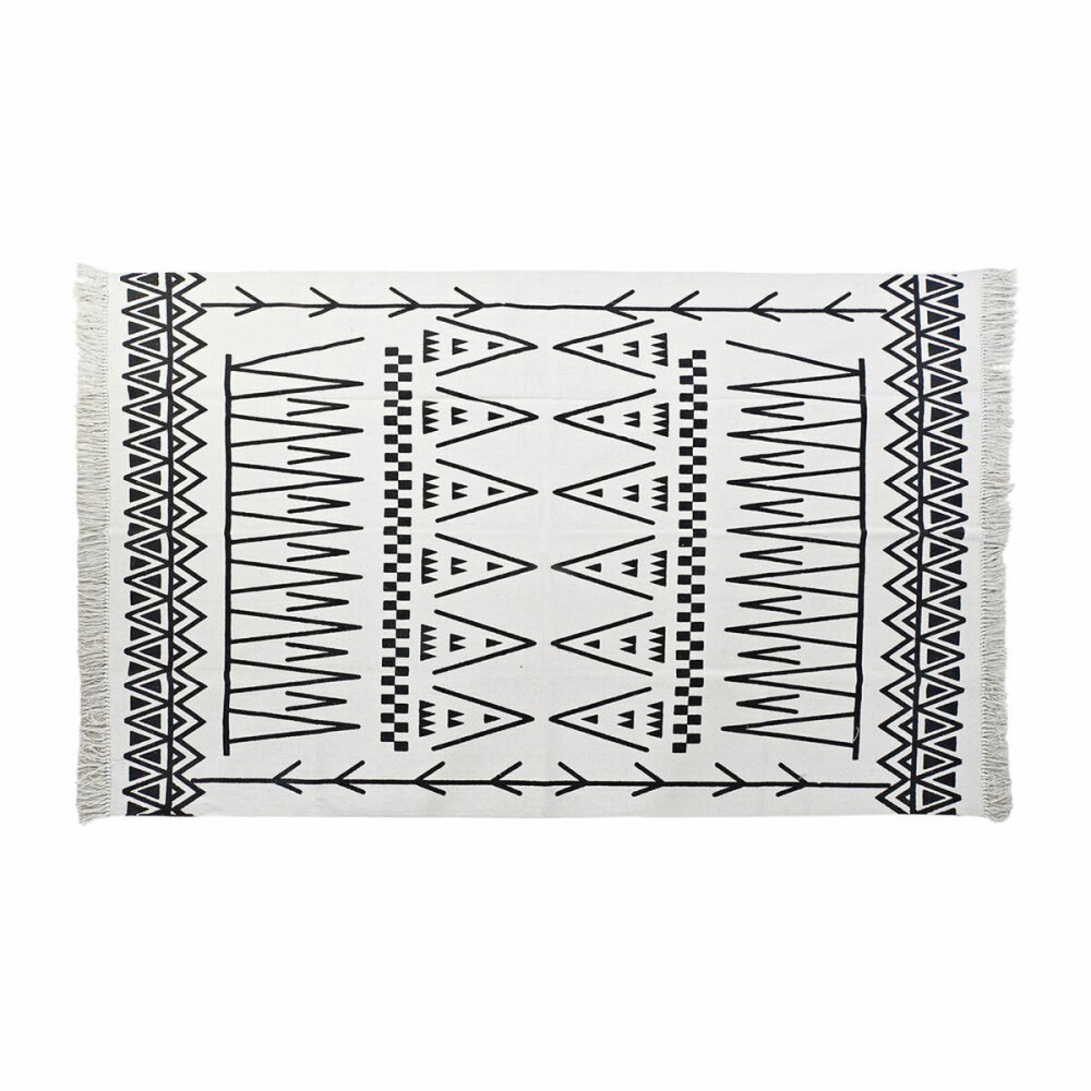 Covor DKD Home Decor Negru Alb Ikat (120 x 180 x 0,7 cm)