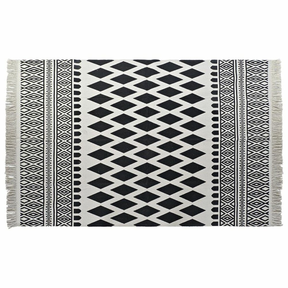 Covor DKD Home Decor Negru Alb (160 x 250 x 0,7 cm)