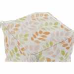 Floor cushion DKD Home Decor Bej Frunza a unei plante Shabby Chic 40 x 40 x 40 cm