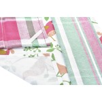Set de lavete/prosoape de bucătărie DKD Home Decor Maro Roșu Verde Bej 60 x 0,5 x 40 cm Květiny Păsări