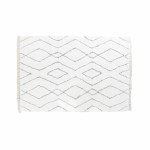 Covor DKD Home Decor Alb Gri Romb Scandi Ø 9,4 cm 120 x 180 x 3 cm