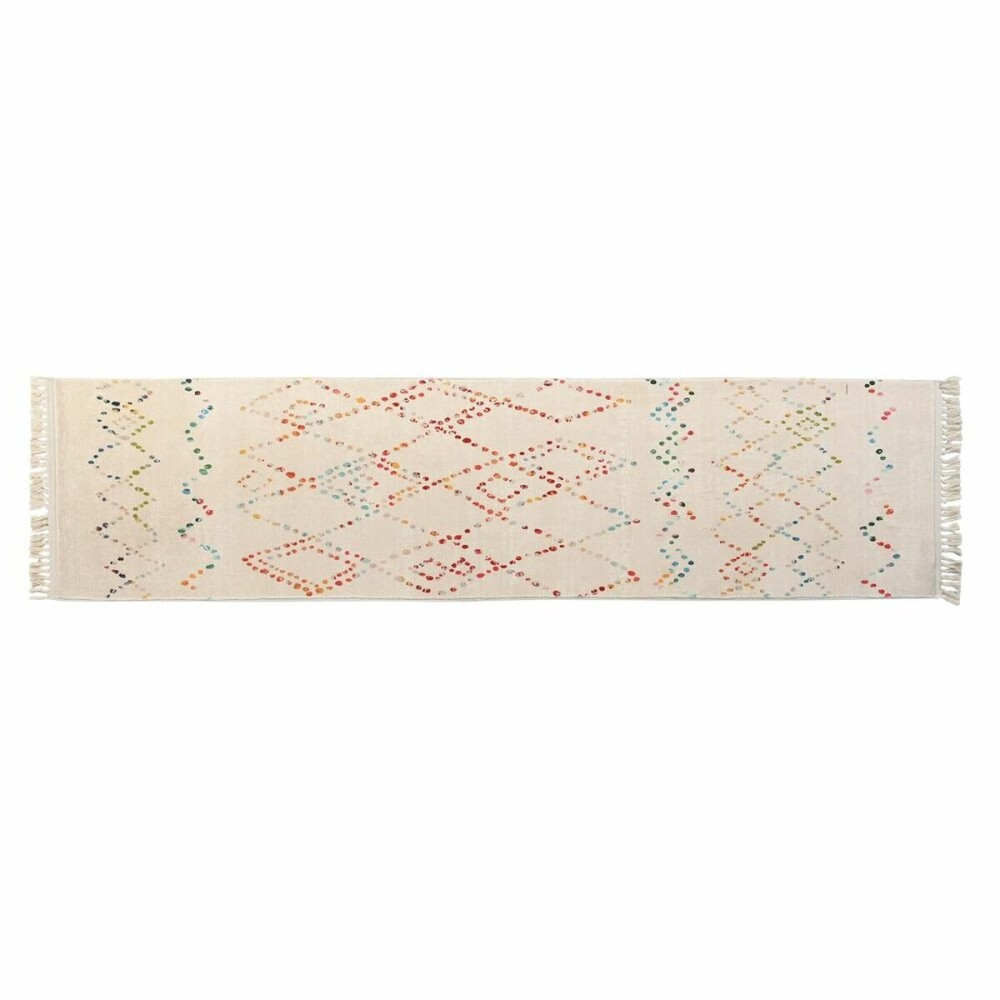 Covor DKD Home Decor 60 x 240 x 0,7 cm Poliester Multicolor Romb