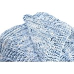 Cuvertură de Pat DKD Home Decor Albastru Albastru celest 150 x 125 x 1 cm (2 Unități)