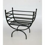 Depozit de lemne DKD Home Decor Negru Oțel 48 x 30 x 57 cm Suport pentru lemne