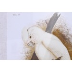 Pânză DKD Home Decor 50 x 2,8 x 65 cm 50 x 65 x 2.8 cm Papagal Cottage (4 Piese)