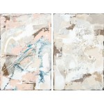 Pânză DKD Home Decor Abstract Urban 100 x 4 x 150 cm 150 x 3,8 x 100 cm (2 Unități)