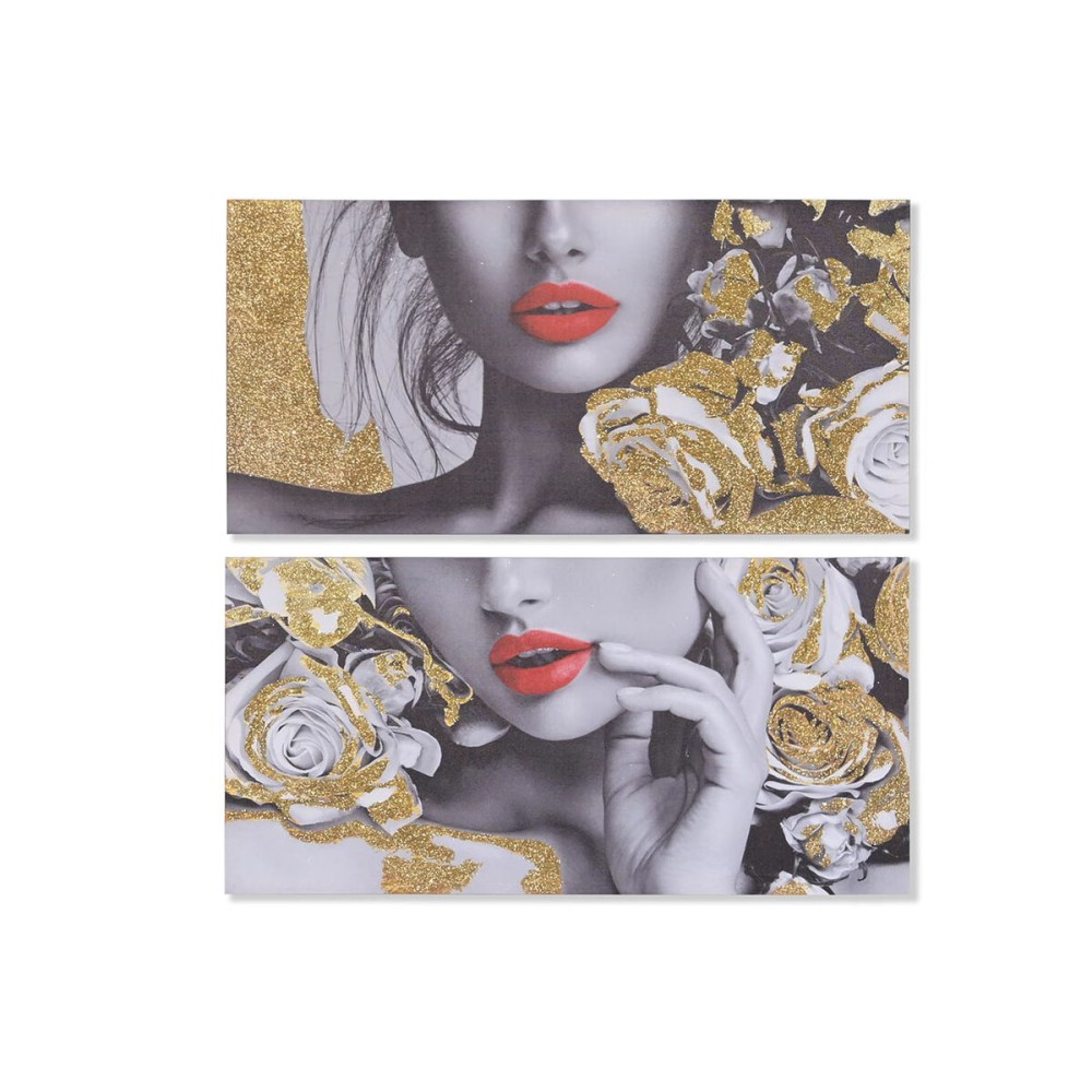 Pânză DKD Home Decor Pânză Lemn MDF 80 x 2 x 40 cm