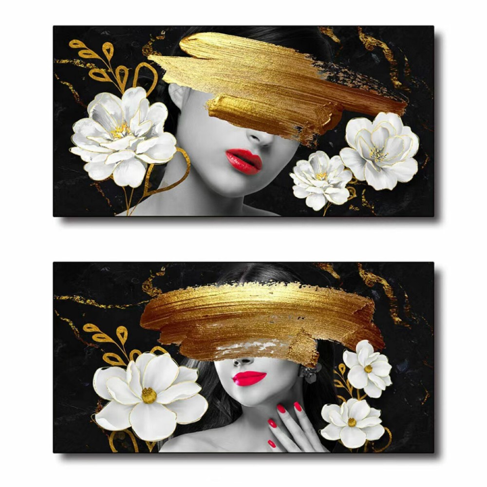 Pânză DKD Home Decor Pânză Lemn MDF 80 x 2 x 40 cm