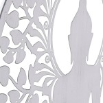 Decorațiune de Perete DKD Home Decor Metal Buda (2 Unități) (60 x 1 x 60 cm)