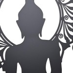 Decorațiune de Perete DKD Home Decor Metal Buda (2 Unități) (60 x 1 x 60 cm)