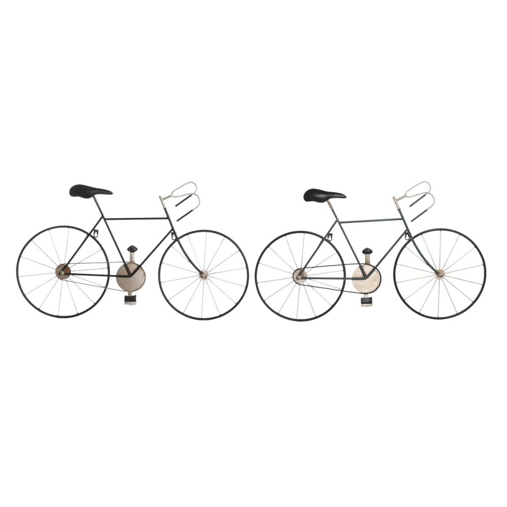 Figură Decorativă DKD Home Decor 78 x 2,5 x 45 cm Bicicletă Vintage (2 Unități)