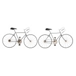 Figură Decorativă DKD Home Decor 78 x 2,5 x 45 cm Bicicletă Vintage (2 Unități)
