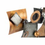 Decorațiune de Perete DKD Home Decor Abstract Gri Metal Cupru Modern Cercuri (109 x 7 x 53 cm)