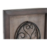 Figură Decorativă DKD Home Decor Finisaj învechit Metal Lemn Tacâmuri (24 x 5 x 99 cm) (2 Unități)