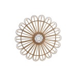 Decorațiune de Perete DKD Home Decor Alb Maro Natural Urban 70 x 1.5 x 70 cm 70 x 1,5 x 70 cm 73 x 1,5 x 73 cm