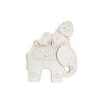 Figură Decorativă DKD Home Decor Finisaj învechit Elefant Alb Oriental Magneziu (42 x 24 x 46 cm)