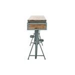 Consolă DKD Home Decor Albastru Fier Lemn de mango (195 x 40 x 91 cm)