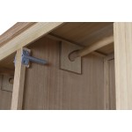 Dulap pentru haine DKD Home Decor Natural Pin Lemn MDF 90 x 40 x 180 cm