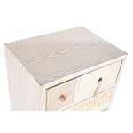 Dulap cu Sertare DKD Home Decor Brad Natural Bumbac Alb (48 x 35 x 89 cm)
