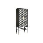 Dulap DKD Home Decor Negru Alb Os Rășină Lemn MDF (75 x 40 x 180 cm)