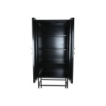 Dulap DKD Home Decor Negru Alb Os Rășină Lemn MDF (75 x 40 x 180 cm)