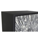 Dulap DKD Home Decor Negru Gri Rășină Os Lemn MDF 75 x 40 x 181 cm