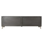 Mobilă TV DKD Home Decor Metal Maro Lemn de mango 160 x 40 x 50 cm