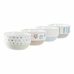 Set de boluri DKD Home Decor Gresie 460 ml 12 x 12 x 6,5 cm (4 Unități)